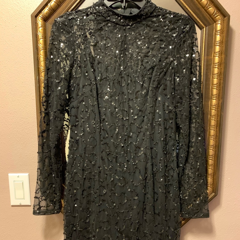 Black cocktail dress